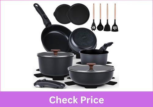 20-Piece Ceramic Nonstick Cookware Set