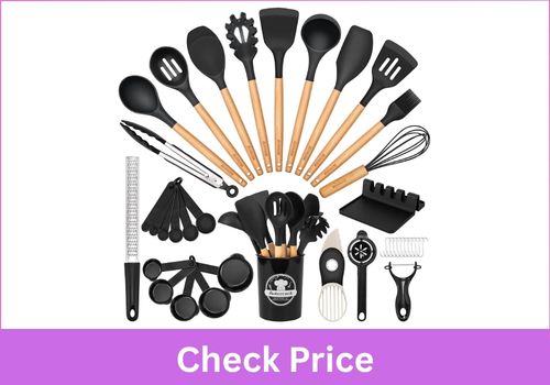 ASTERCOOK 39-Piece 446°F Silicone Utensils