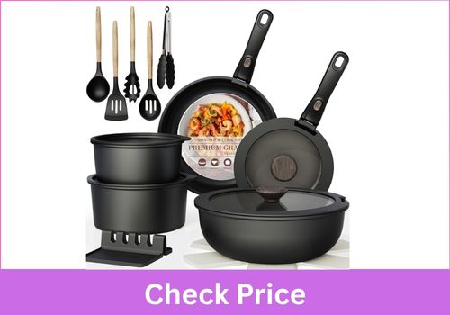 ASTERCook 21 Pcs Detachable Cookware