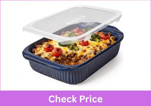 ARTENA 5.1 Quart Blue Rectangular Casserole Pan