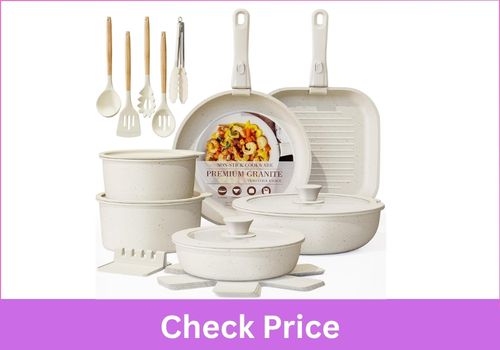 Astercook 23 Pcs Pots and Pans Set Non Stick