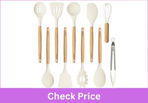 CAROTE 10-Piece Food-Grade Silicone Utensils
