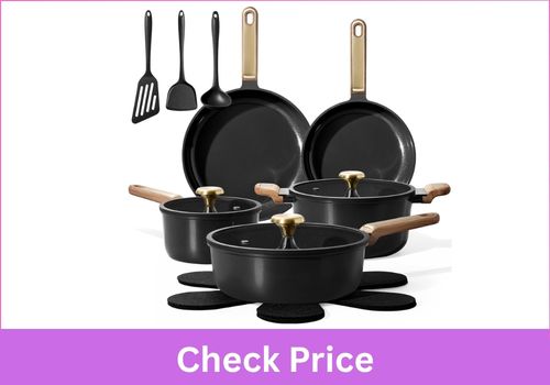 CAROTE 16pcs Silicone Lid Cookware