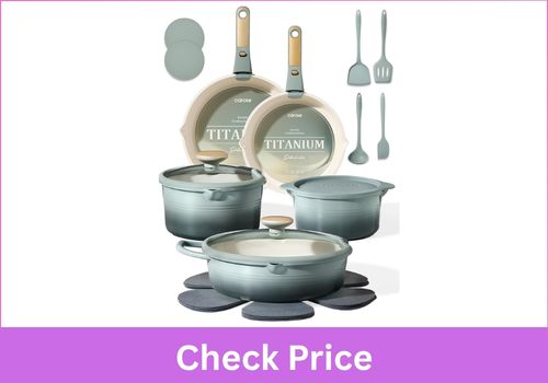  CAROTE Titanium Detachable Handle Nonstick Induction 