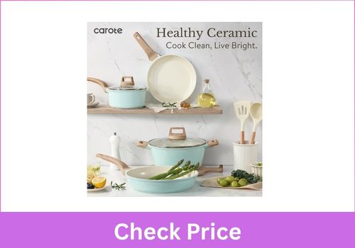 CAROTE 21-Piece PFAS-Free Ceramic Cookware Set