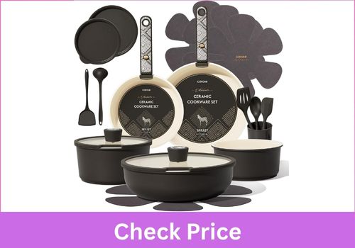 CAROTE 21pcs Induction Ceramic Cookware