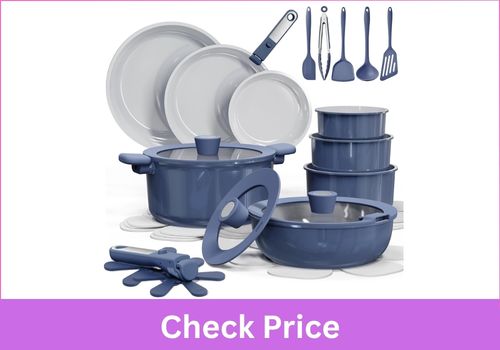 CAROTE 27pcs Ceramic Cookware Set
