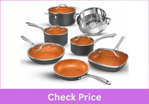 GOTHAM STEEL 12 Pc Ceramic Cookware Set