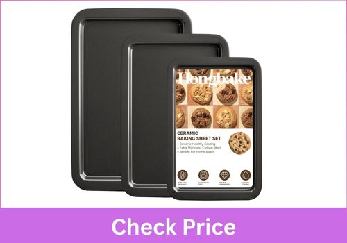 HONGBAKE Ceramic Baking Sheet Pan Set