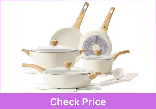 SENSARTE 14pcs Induction Ceramic Cookware