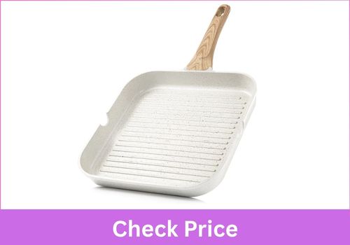 SENSARTE Square Ceramic Grill Skillet Induction