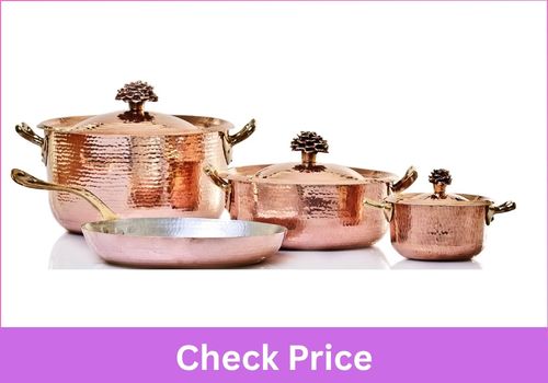 Amoretti Brothers Hammered Copper 7-Piece