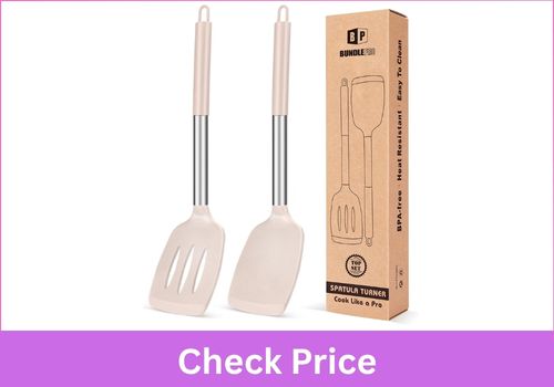 KLAQQED 3Pcs Silicone Heat Resistant Fish Turner Set 