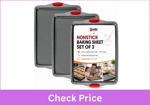 Boxiki Nonstick Baking Sheet Tray Set