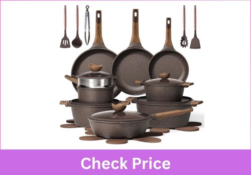 CAROTE Nonstick Cookware Induction Kitchen Set