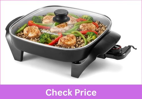 Elite Gourmet 12 Inch Ceralast Ceramic Nonstick Electric Skillet