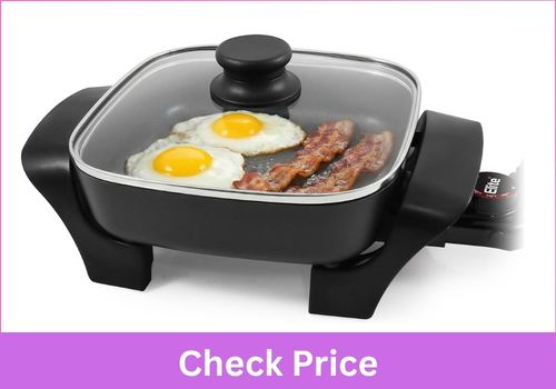Elite Gourmet 2.5Qt Compact Nonstick Electric Skillet