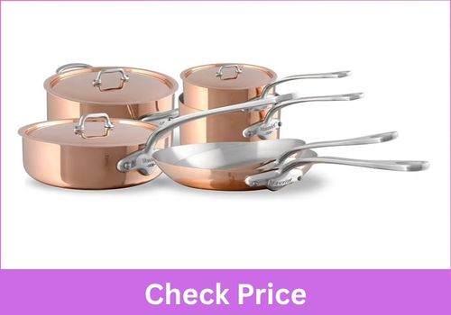 Mauviel Stainless 10-Piece with Handles