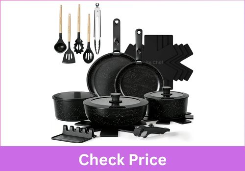 Umite Chef 21Pcs Pots and Pans Set Non Stick