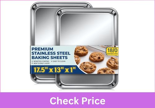 Yoiikaov Stainless Steel Cookie Baking Sheet